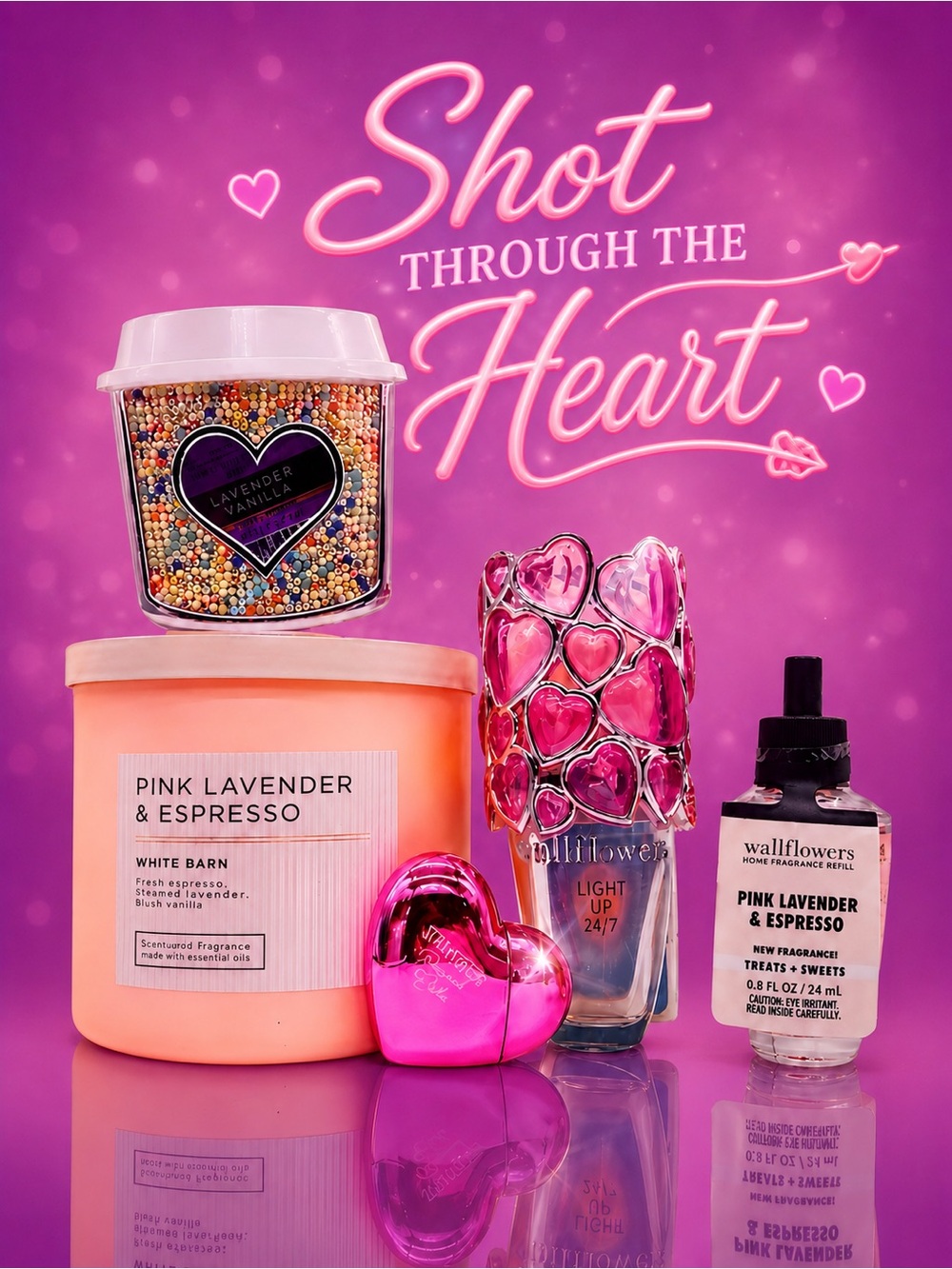 BBW 💗☕️ Pink Lavender & Espresso ☕️💗 6 pc gift set